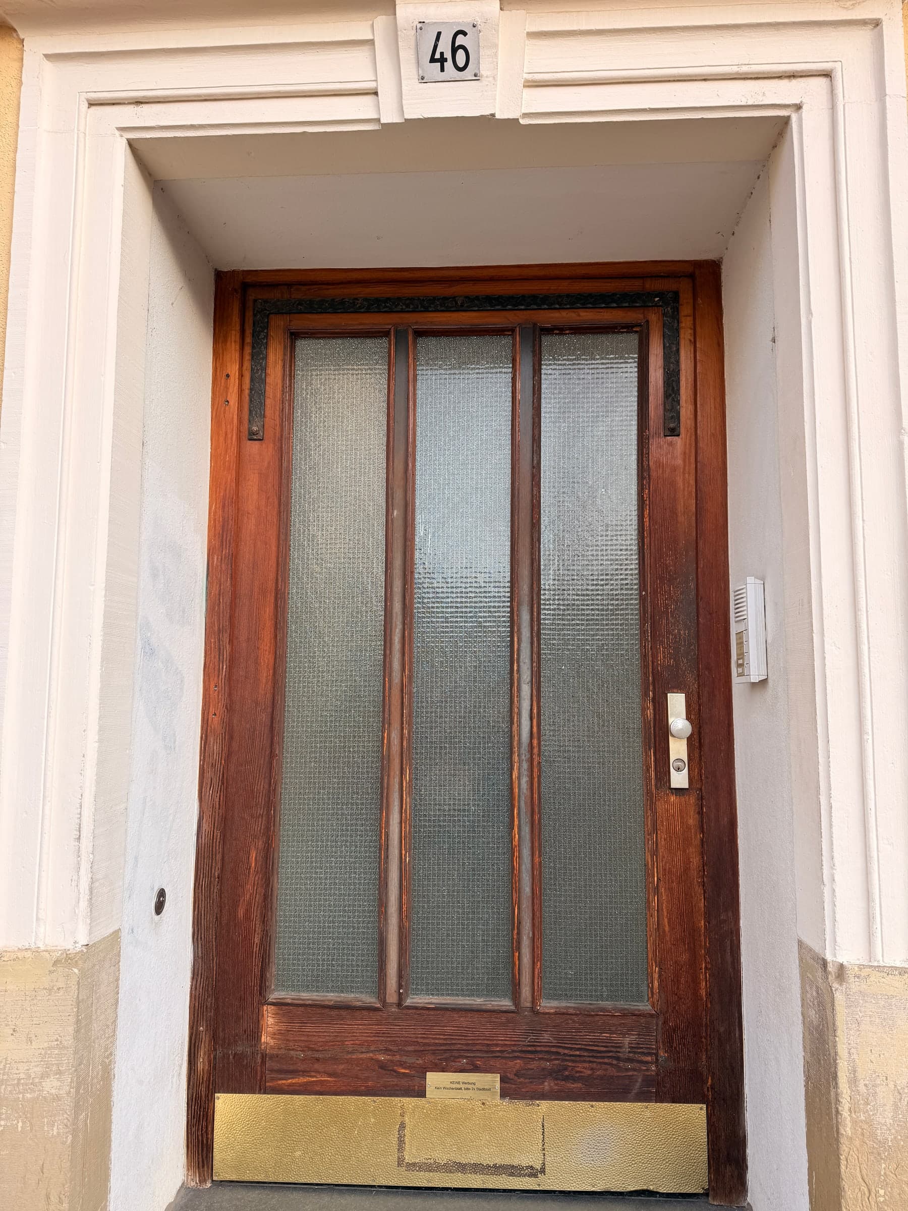 Haustür aus Eiche restauriert — Projekt Heidelberg — Detail 9