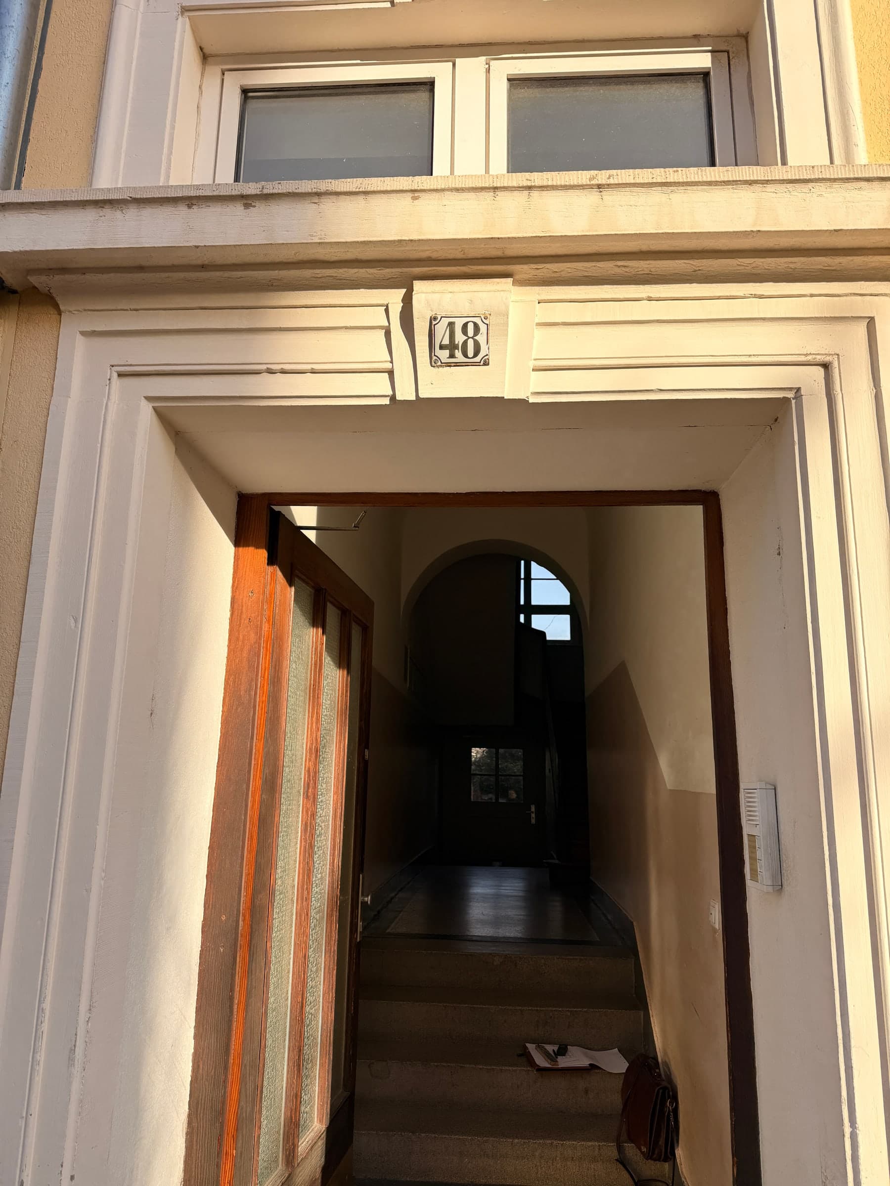 Haustür aus Eiche restauriert — Projekt Heidelberg — Detail 10