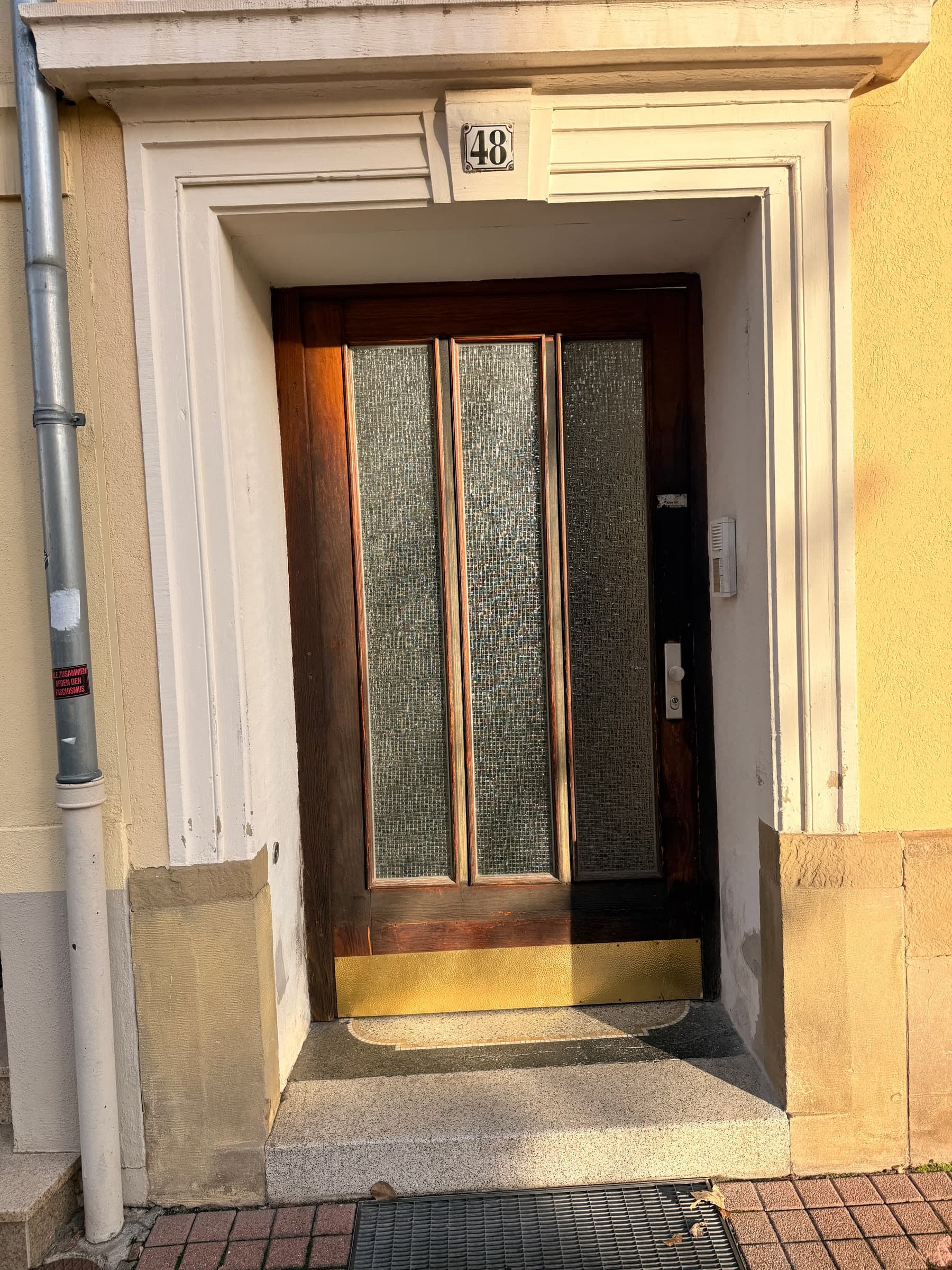 Haustür aus Eiche restauriert — Projekt Heidelberg — Detail 11
