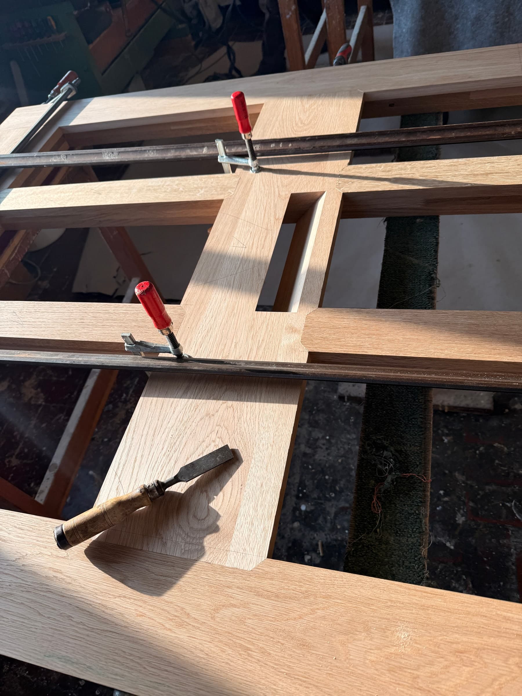 Haustür aus Eiche restauriert — Projekt Heidelberg — Detail 14