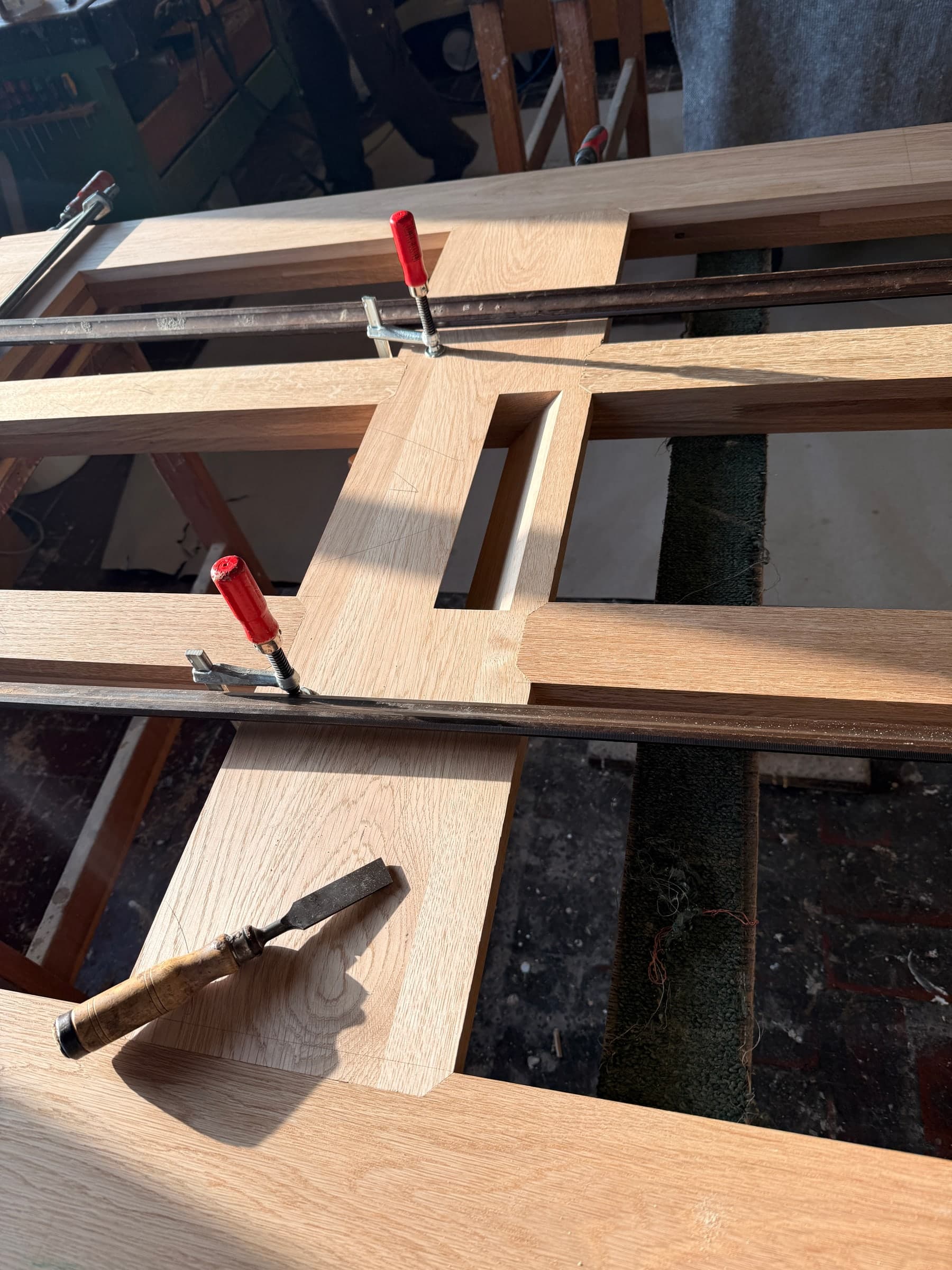 Haustür aus Eiche restauriert — Projekt Heidelberg — Detail 15