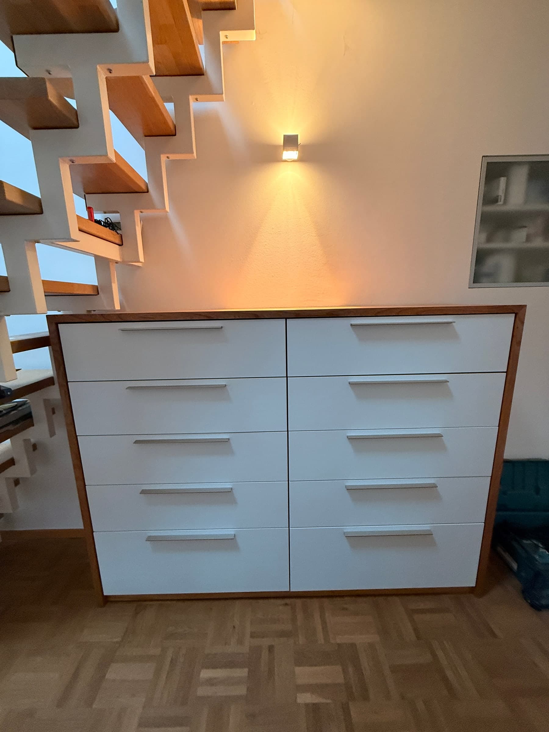 Kommode mit Ulme-Rahmen — Projekt Edingen-Neckarhausen — Detail 6