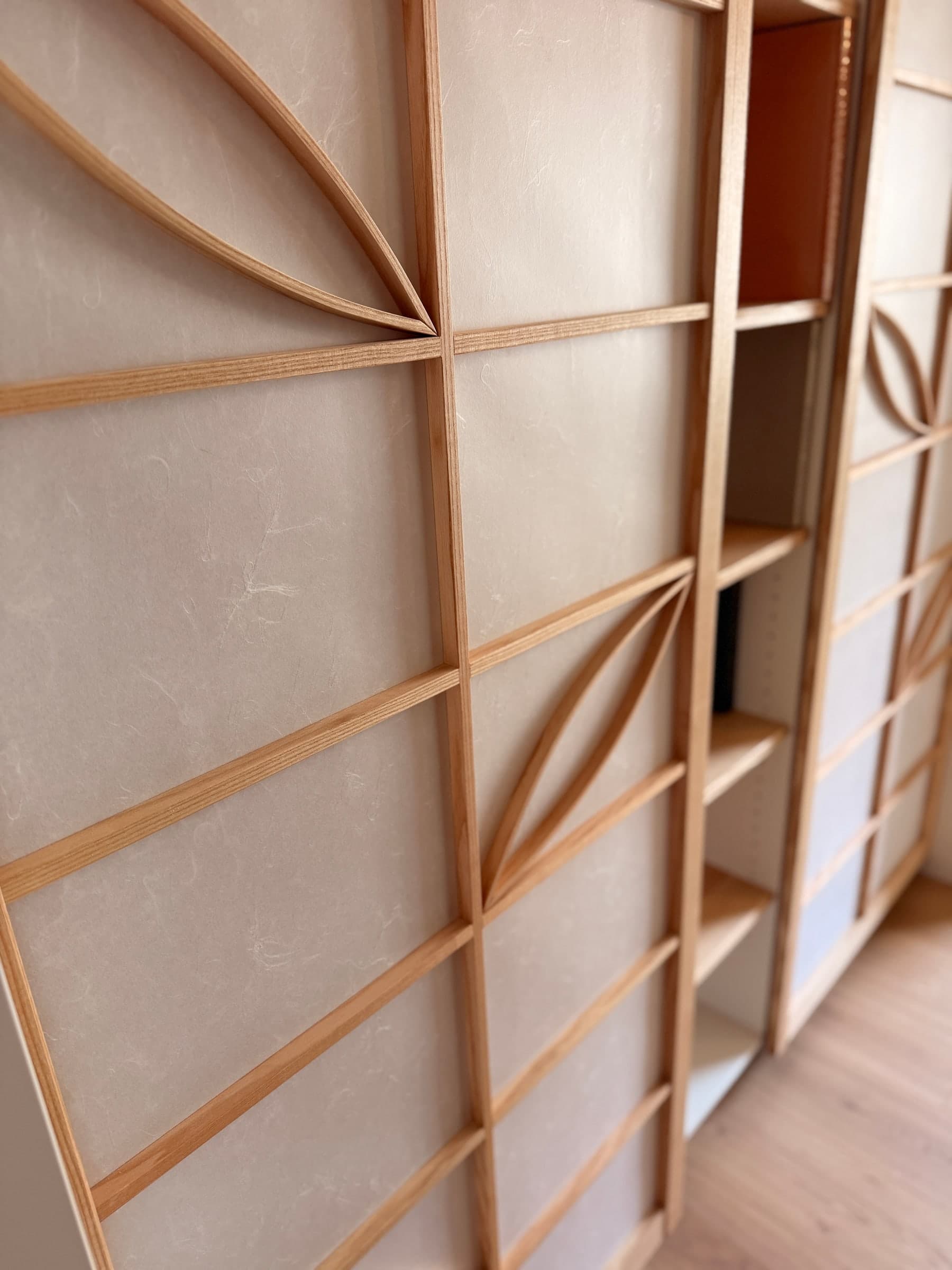 Shoji-Einbauschrank aus Ahorn — Projekt Schriesheim — Detail 5