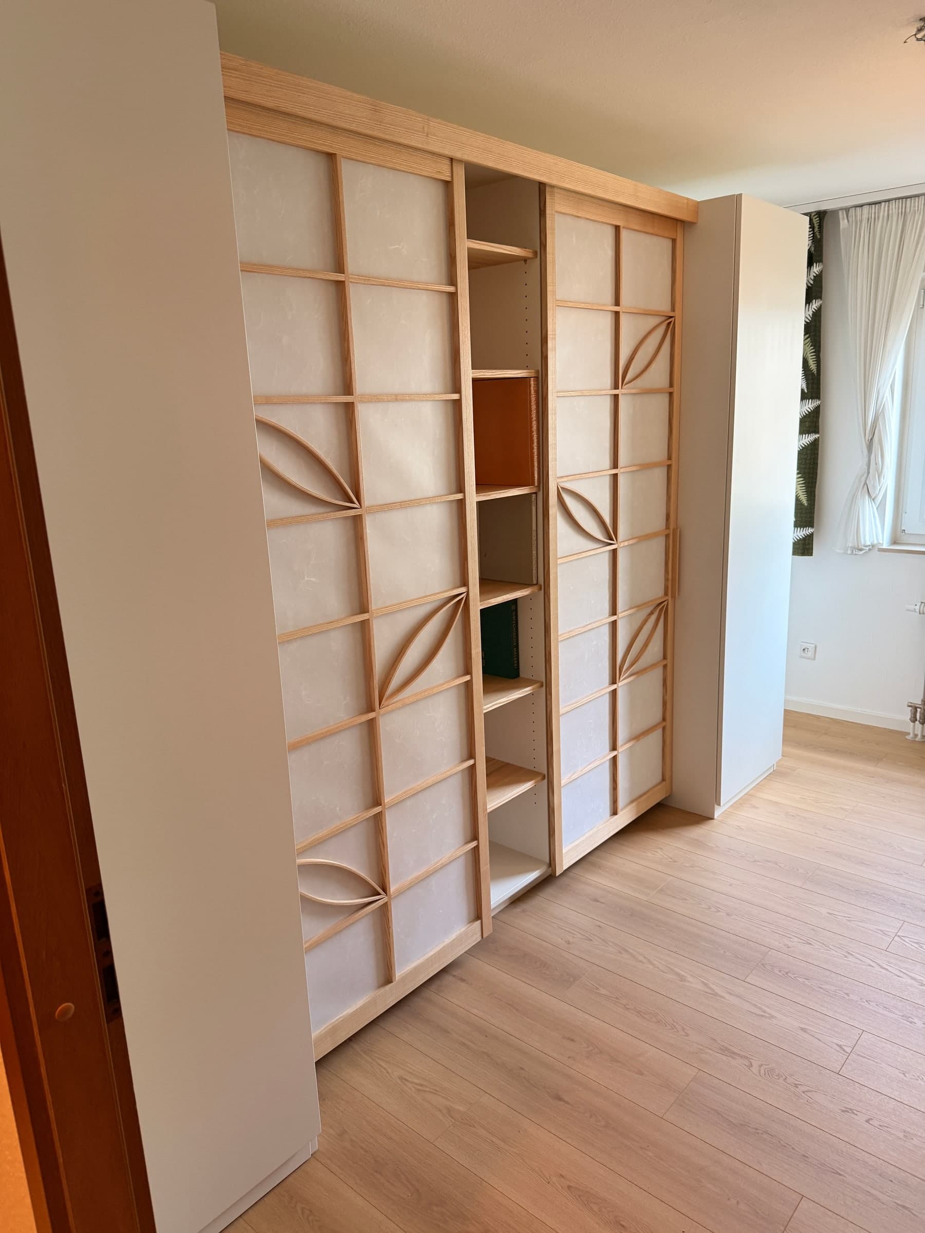 Shoji-Einbauschrank aus Ahorn — Projekt Schriesheim — Detail 7