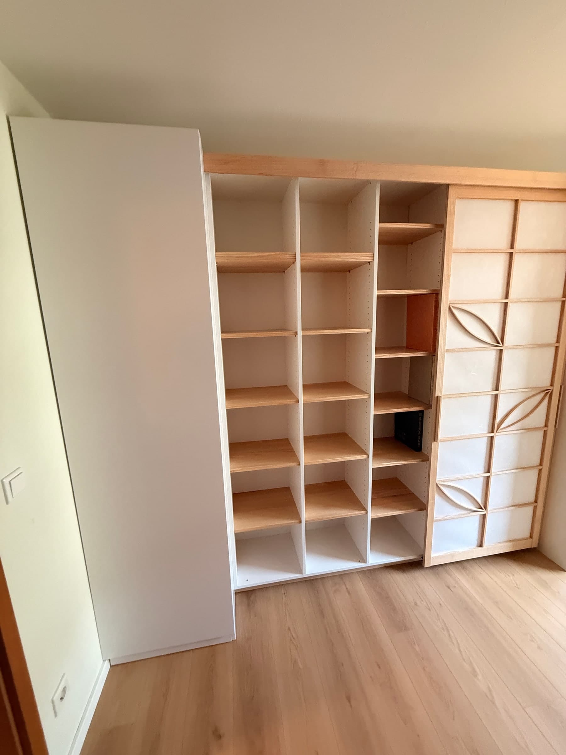 Shoji-Einbauschrank aus Ahorn — Projekt Schriesheim — Detail 8