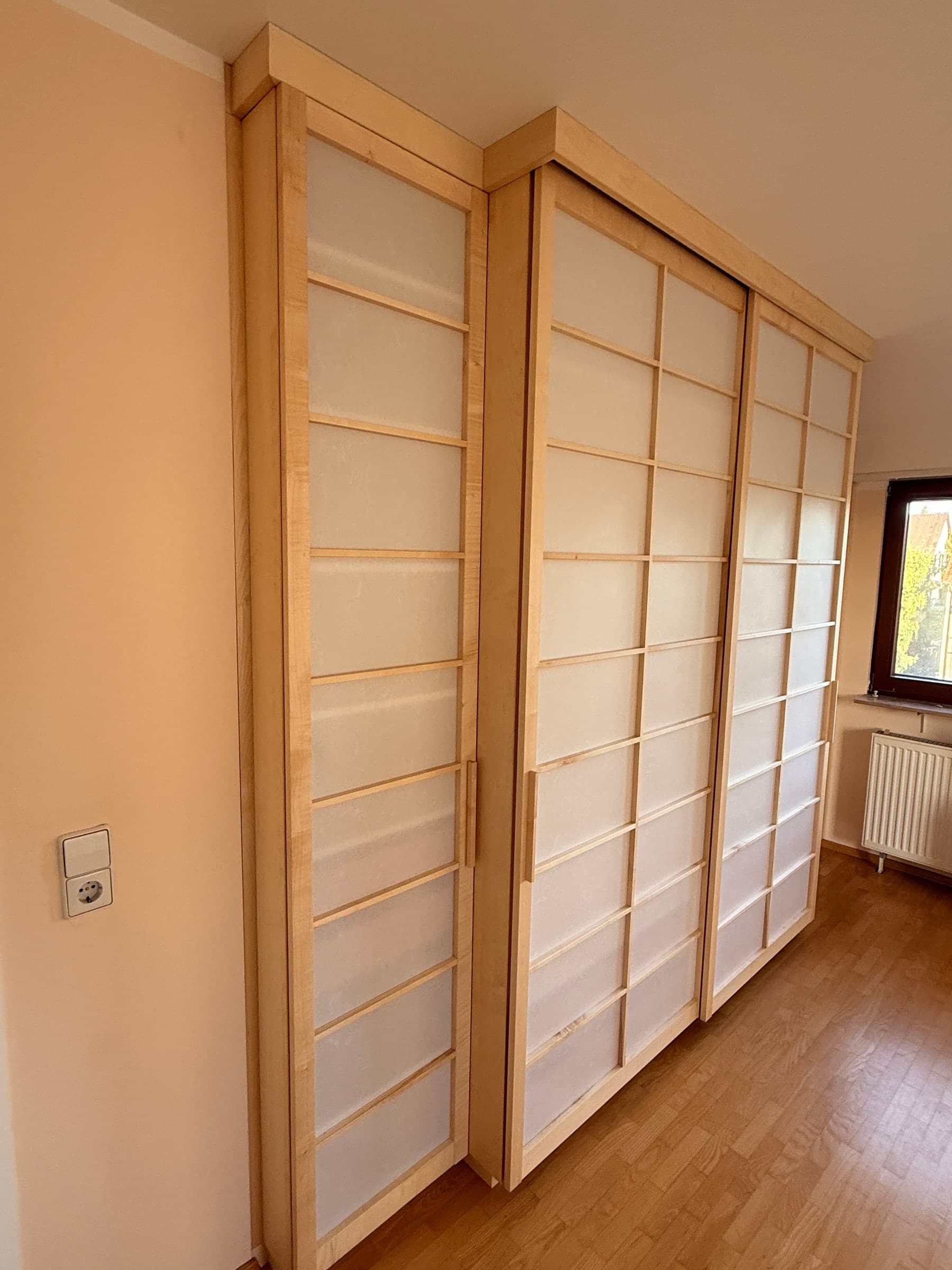 Shoji-Kleiderschrank aus Ahorn — Projekt Mannheim — Detail 5