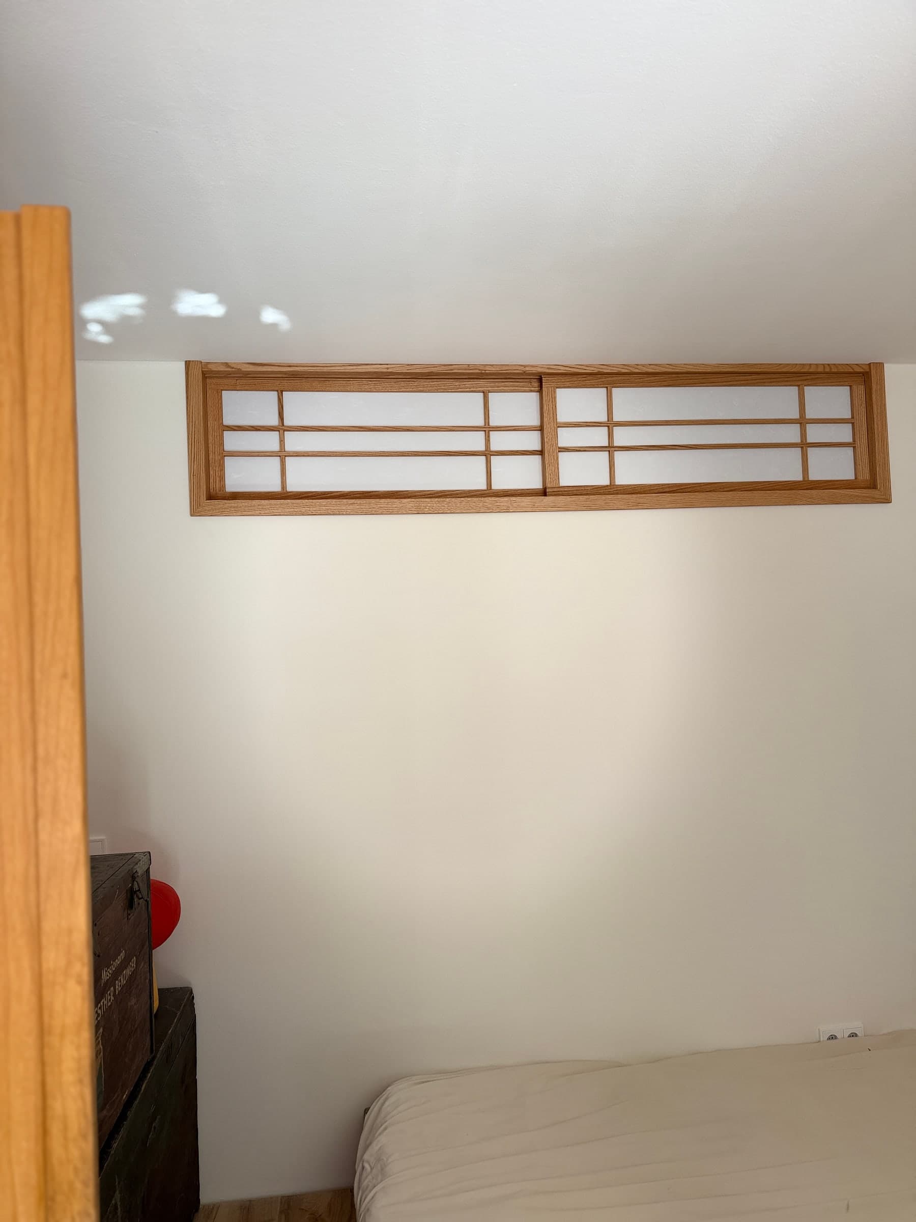 Shoji-Oberlicht aus Roteiche — Projekt aus unserer Werkstatt — Detail 6