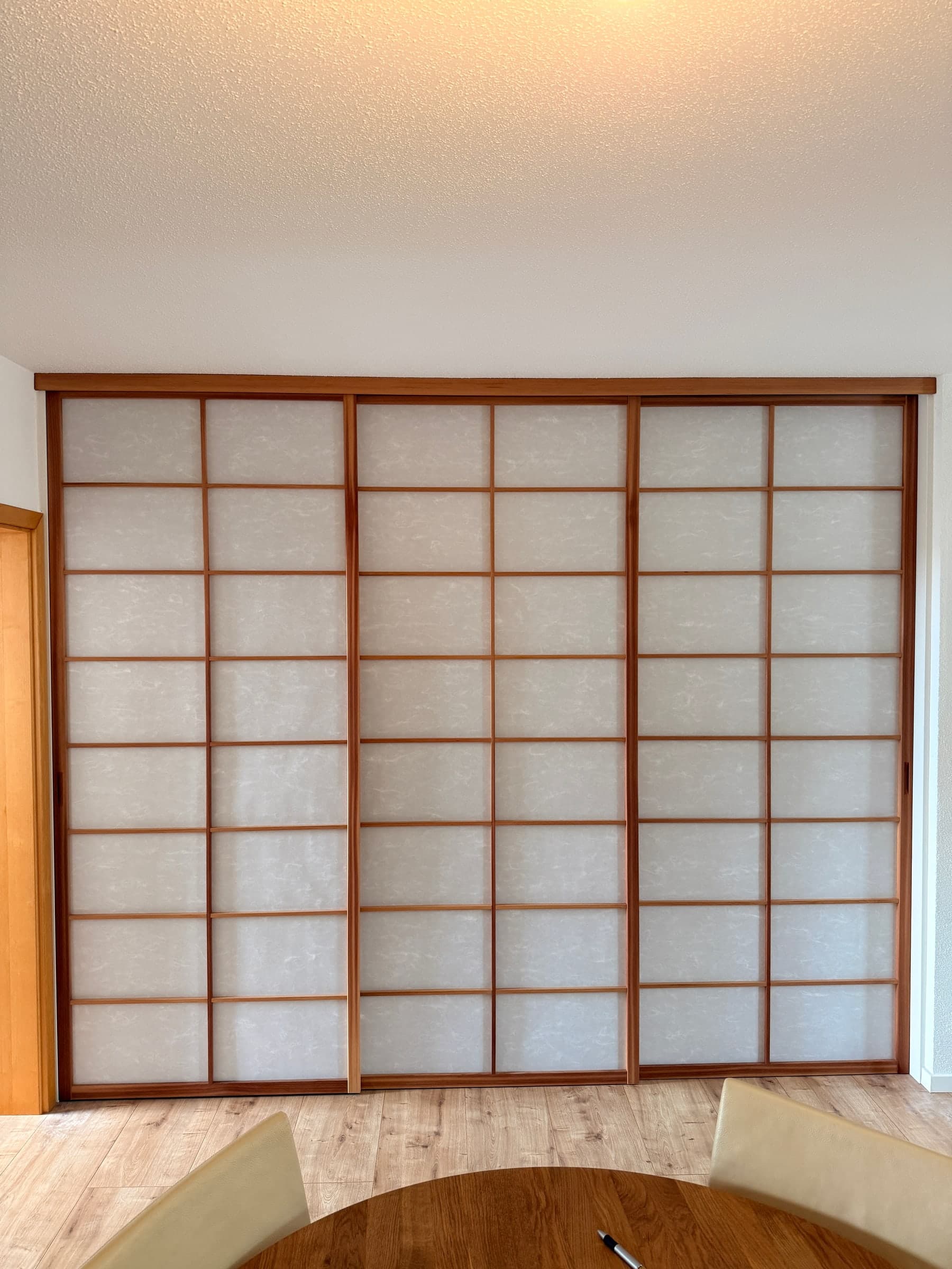 Shoji-Schiebewand aus Zeder — Projekt Maxdorf — Detail 4