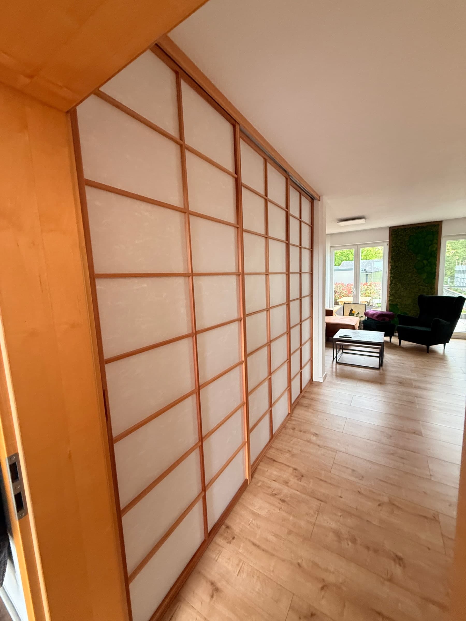 Shoji-Schiebewand aus Zeder — Projekt Maxdorf — Detail 7